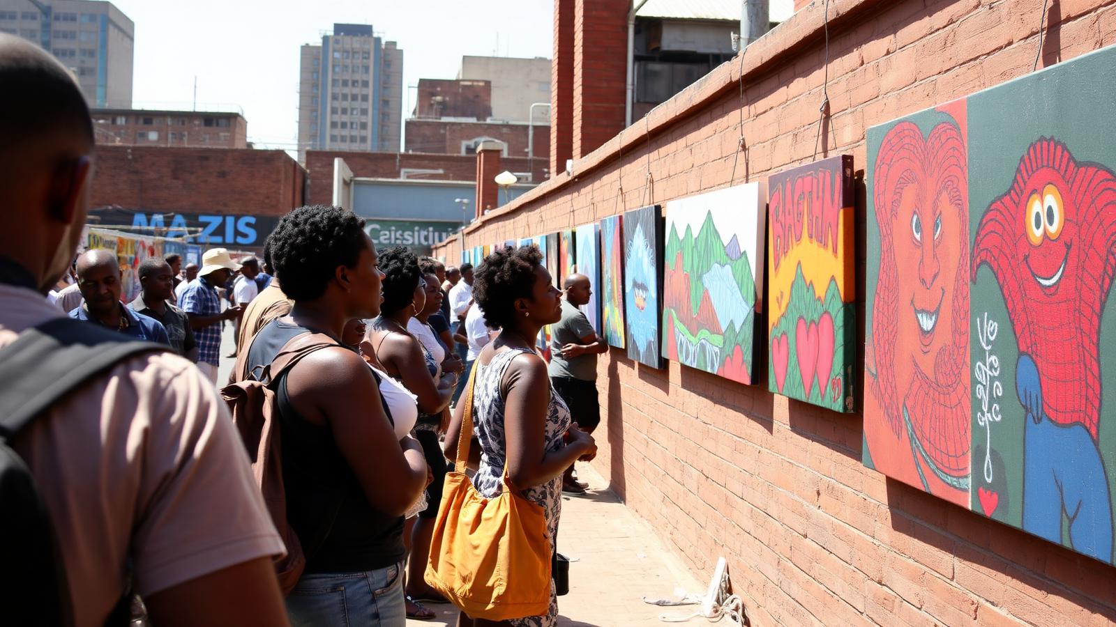 Street art in Maboneng, Johannesburg